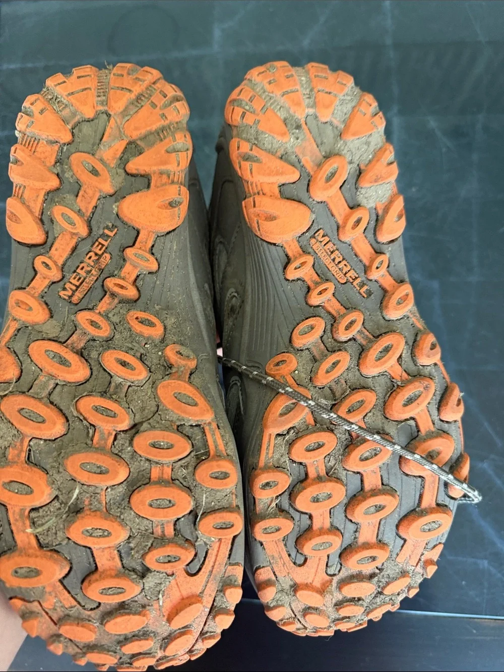 Merrell Hiking Sneakers with Orange Accent